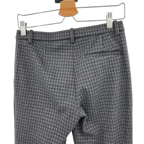 Theory Tailored Trouser in Houndstooth Twill Gray Black Size 0 - Picture 9 of 13